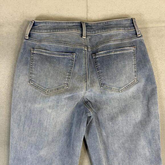 NYDJ Marilyn Straight Jeans Women 6 Blue Light Wash Lift Tuck Stretch Denim - Picture 4 of 8